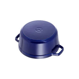 STAUB Dutch Ovens*4 Qt, Round, Cocotte, Dark Blue