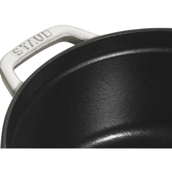 STAUB Dutch Ovens*7 Qt, Round, Cocotte, White Truffle