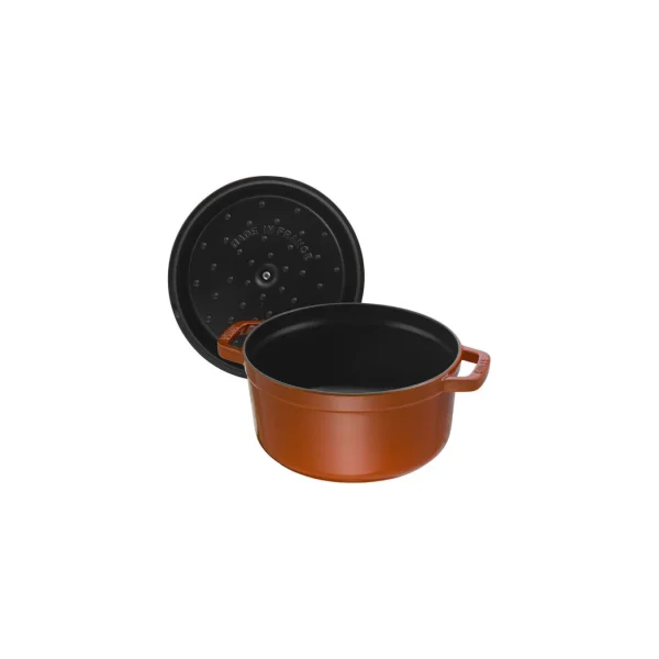 STAUB Dutch Ovens*5.5 Qt, Round, Cocotte, Burnt Orange