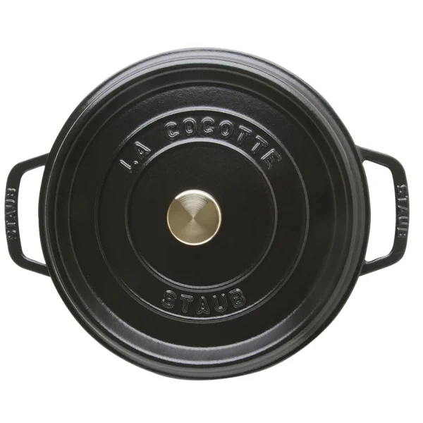 STAUB Dutch Ovens*4 Qt, Round, Cocotte, Black Matte