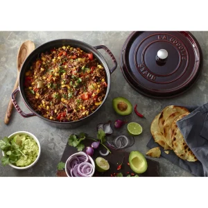 STAUB Dutch Ovens*7 Qt, Round, Cocotte, Grenadine