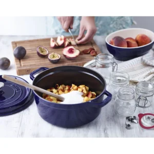 STAUB Dutch Ovens*4 Qt, Round, Cocotte, Dark Blue