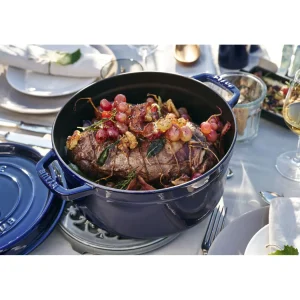 STAUB Dutch Ovens*5.5 Qt, Round, Cocotte, Dark Blue