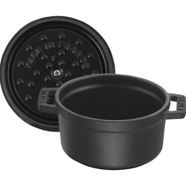 STAUB Dutch Ovens*0.425 Qt, Round, Cocotte, Black Matte