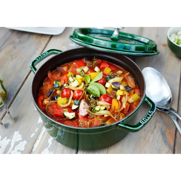 STAUB Dutch Ovens*5.5 Qt, Round, Cocotte, Basil