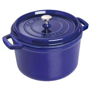 STAUB Dutch Ovens*5 Qt, Round, Tall Cocotte, Dark Blue