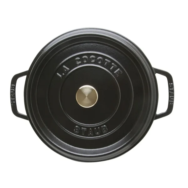 STAUB Dutch Ovens*5 Qt, Round, Tall Cocotte, Black Matte