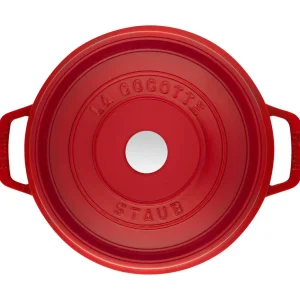 STAUB Dutch Ovens*5 Qt, Round, Tall Cocotte, Cherry