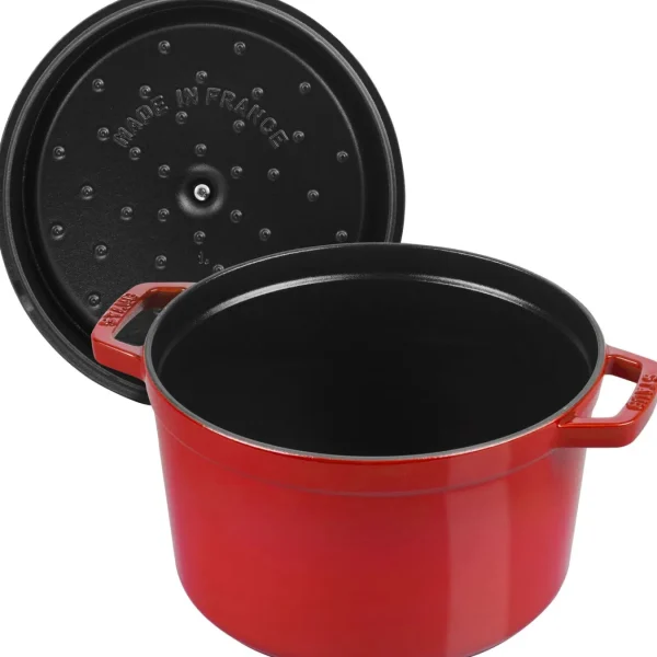 STAUB Dutch Ovens*5 Qt, Round, Tall Cocotte, Cherry