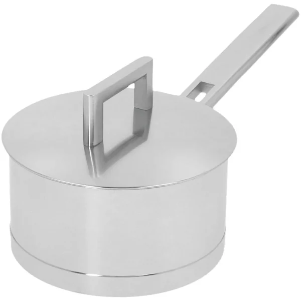 DEMEYERE Saucepans*1.1 Qt Sauce Pan With Double Walled Lid, 18/10 Stainless Steel Silver