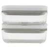 ZWILLING Vacuum Seal Containers*Small / 2-Pc Small Vacuum Container, Glass, Grey