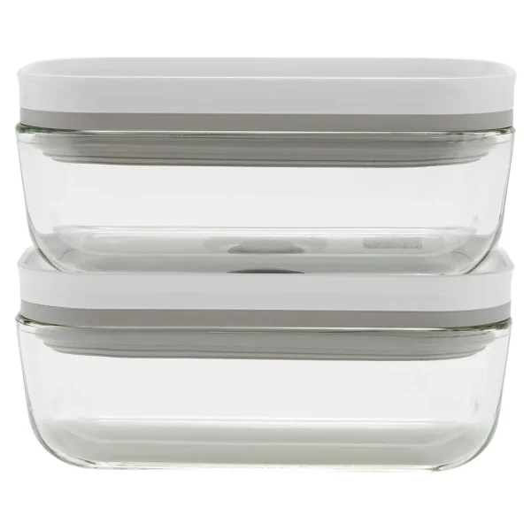 ZWILLING Vacuum Seal Containers*Small / 2-Pc Small Vacuum Container, Glass, Grey