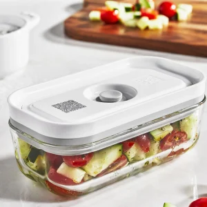 ZWILLING Vacuum Seal Containers*Small / 2-Pc Small Vacuum Container, Glass, Grey