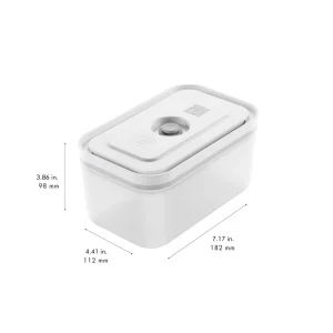 ZWILLING Vacuum Seal Containers*Small/Medium/Large / 3-Pc Vacuum Container, Plastic, Semitransparent-Grey