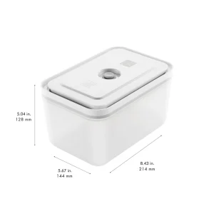 ZWILLING Vacuum Seal Containers*Small/Medium/Large / 3-Pc Vacuum Container, Plastic, Semitransparent-Grey