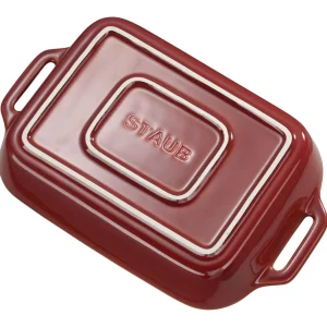 STAUB Baking Dishes*10.5-X 7.87 Inch, Rectangular, Baking Dish, Rustic Red