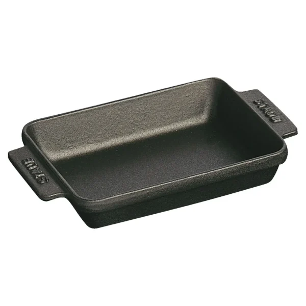 STAUB Specialty Cookware*5.5-X 4.33 Inch, Rectangular, Mini Baker, Black Matte