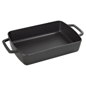 STAUB Roasting Pans*12-X 7.87 Inch, Rectangular, Roasting Pan, Black Matte