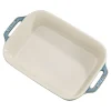 STAUB Baking Dishes*10.5-X 7.5-Inch, Rectangular, Baking Dish, Rustic Turquoise